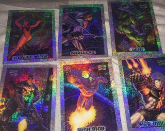 Silver Variant Limited Edition Holofoil 6 Chase Card Lot 94 Marvel Masterpieces