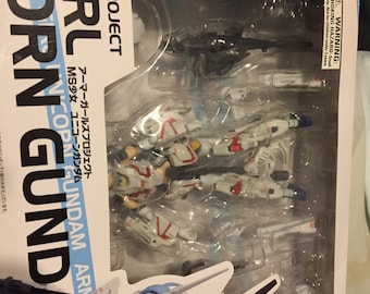 Anime Unicorn Gundam Girl Figure With Flight Stand