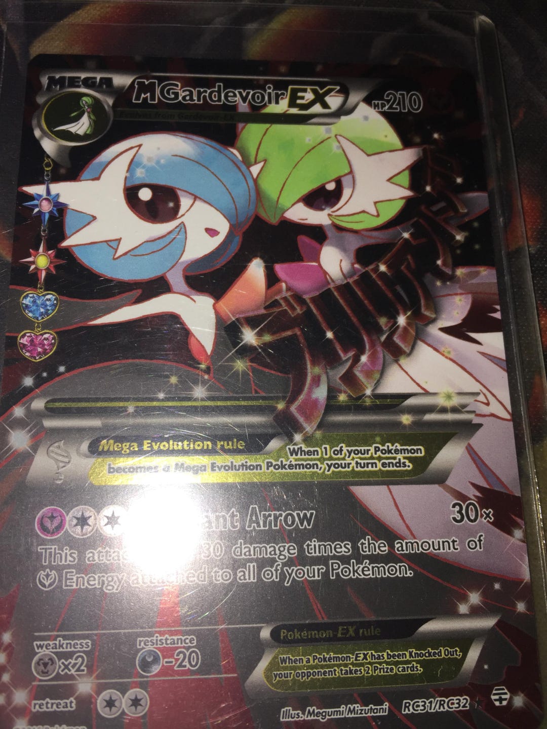 mega gardevoir ex pokemon card value 2016 Pokemon Steam Siege 112/114 Mega Gardevoir EX Full Art main image 1