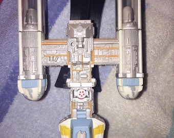 Y-Wing Gold Leader Variant Star Wars Action Fleet Micro Machines Complete