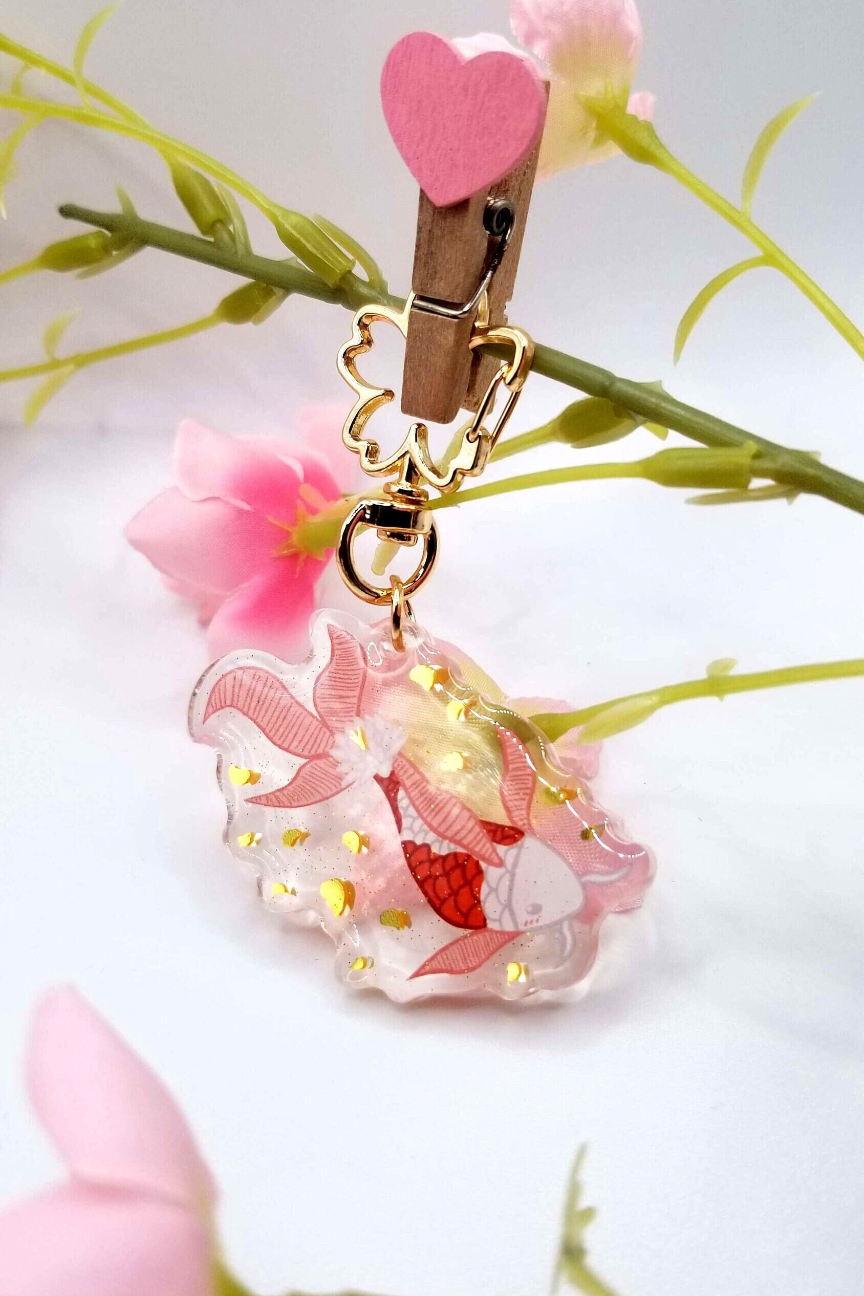 Koi Fish Croc Charm - Etsy
