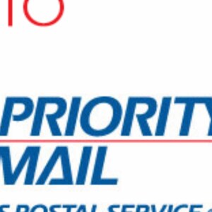May include: Image features text: "UPGRADE TO PRIORITY MAIL" in red and blue. The words "PRIORITY MAIL" are in bold blue letters, with "US POSTAL SERVICE" below. The image promotes a shipping upgrade.