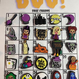 Adornos para zapatos de Halloween, adornos espeluznantes, adornos fantasmales, regalos de Halloween, adornos de películas de terror