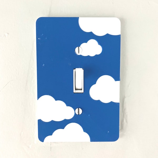 clouds light switch cover for kids sky cover for light switch cloud cute light switch cover cloudy themed cover for space lovers