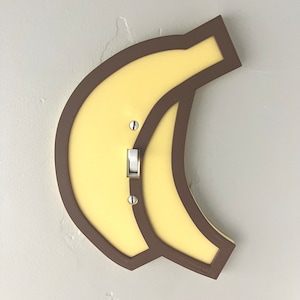 banana light switch cover for kids kawaii cover for light switch banana cute light switch cover banana themed cover for food lovers