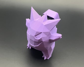 Low Poly Gengar Mechanical Switch Fidget Toy | Stim Toy, Stress Relief, ADHD, ASMR