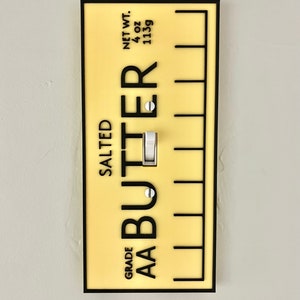 butter light switch cover for kids treat cover for light switch butter cute light switch cover breakfast themed cover for butter lovers