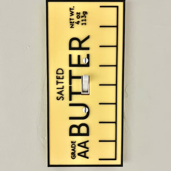 butter light switch cover for kids treat cover for light switch butter cute light switch cover breakfast themed cover for butter lovers