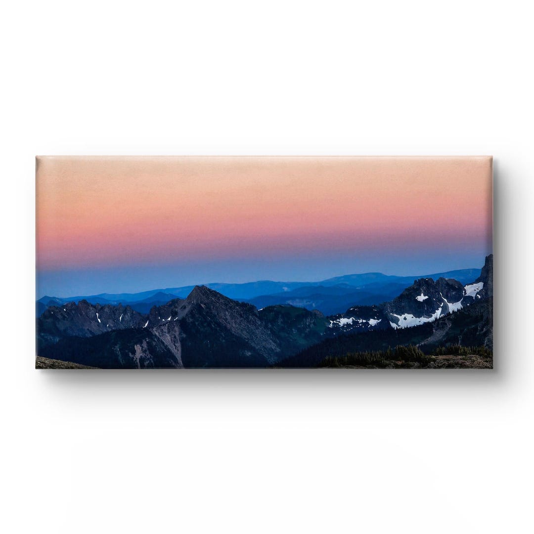 Sunset Authentic Rainier Mountains in Sunset | Authentic Nature Photography | Gallery ...