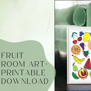 Watercolor Fruit | Farmers Market | Illustrations | Instant Download