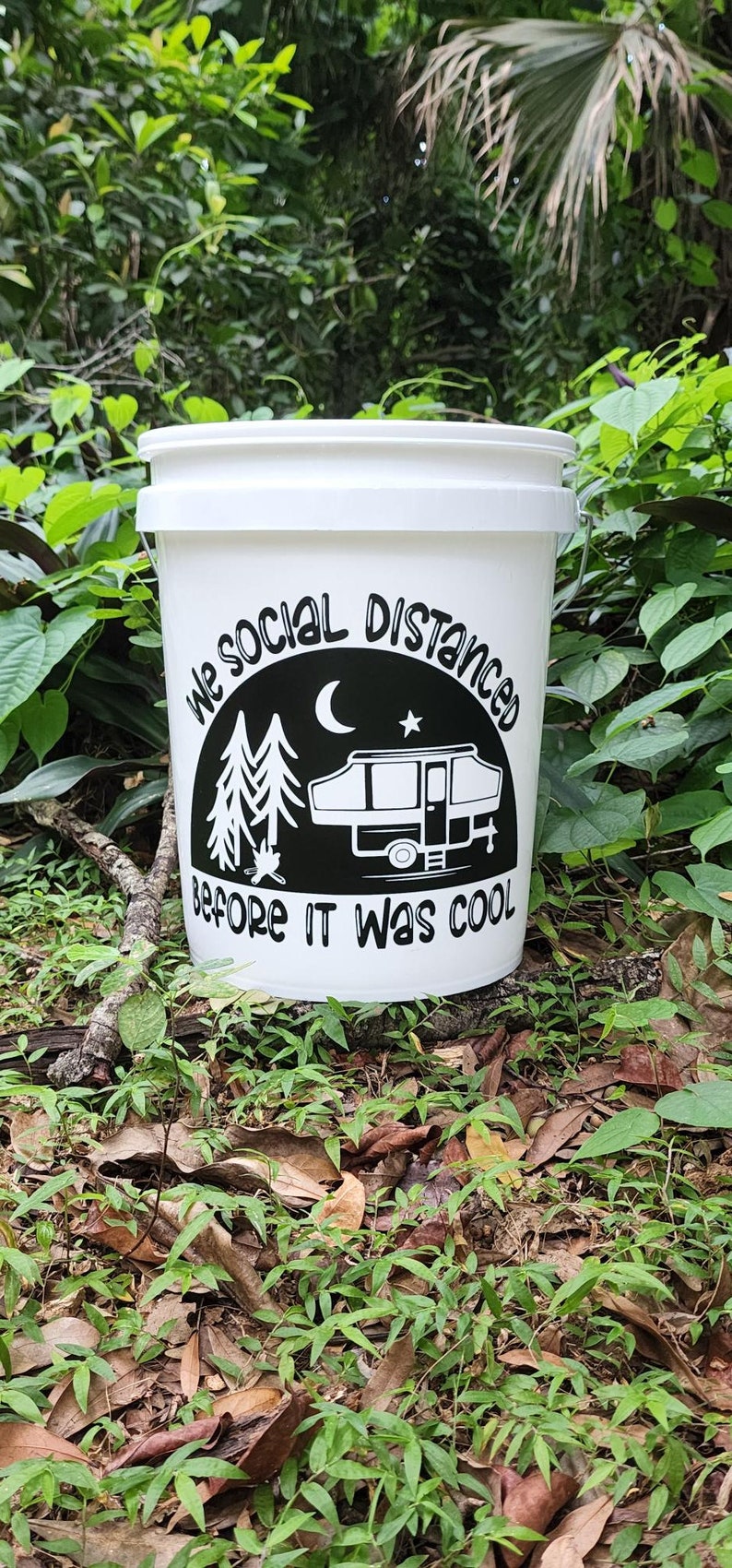 Camping Bucket Decal DIY 20 Vinyl Decal Designs Lake House Etsy