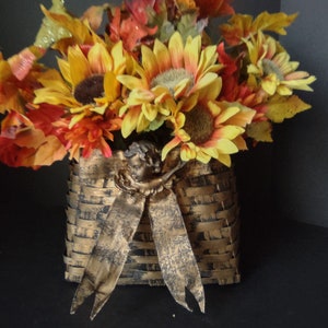 Angel Cupid Wall Door Hanging Basket Fall Farmhouse Flower Arrangement Halloween