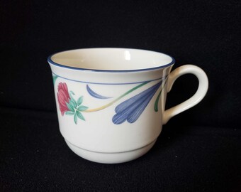 Vintage Lenox Tea Cup Gold Chinastone Poppies on Blue ONLY (lot 1948)
