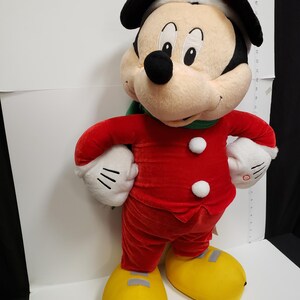 Christmas Plush Mickey Mouse Toy Musical Sings 28" (lot 2247) image 7