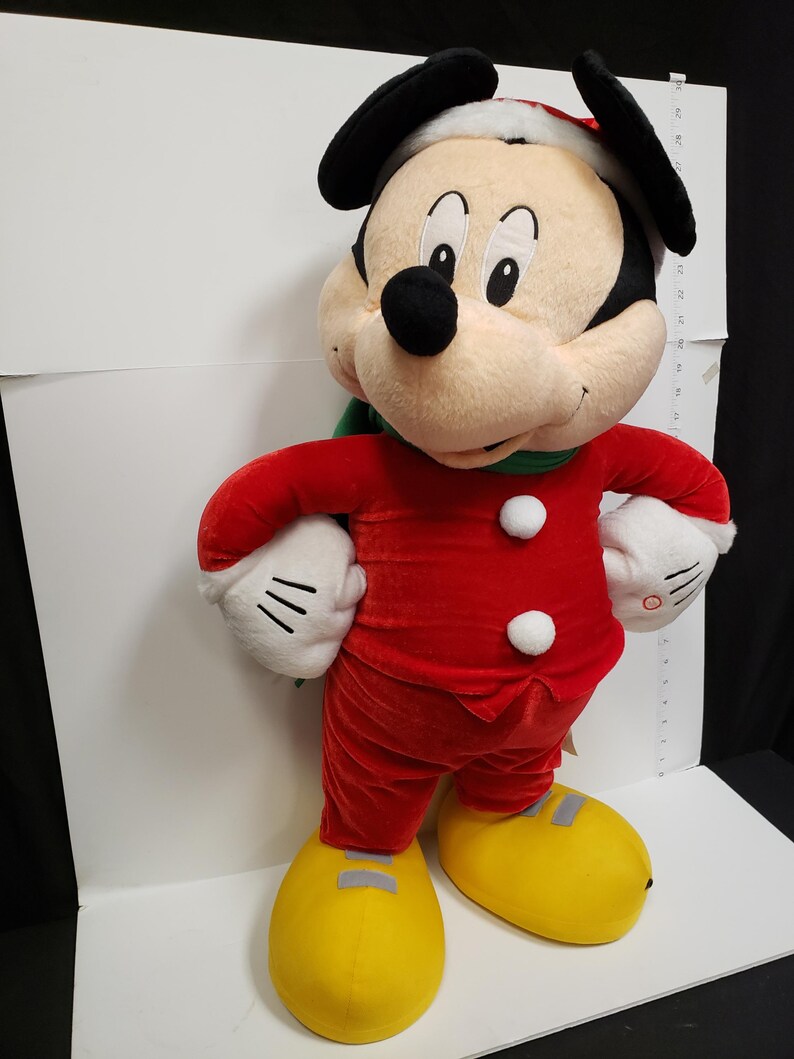 Christmas Plush Mickey Mouse Toy Musical Sings 28" (lot 2247) image 7