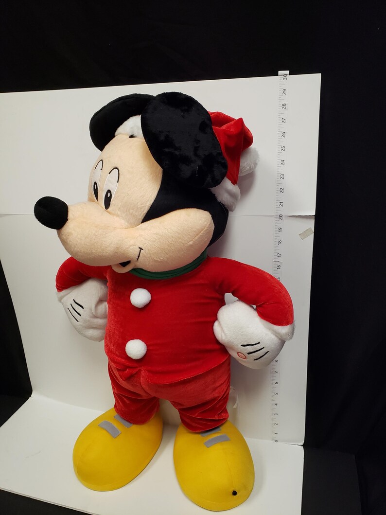 Christmas Plush Mickey Mouse Toy Musical Sings 28" (lot 2247) image 10