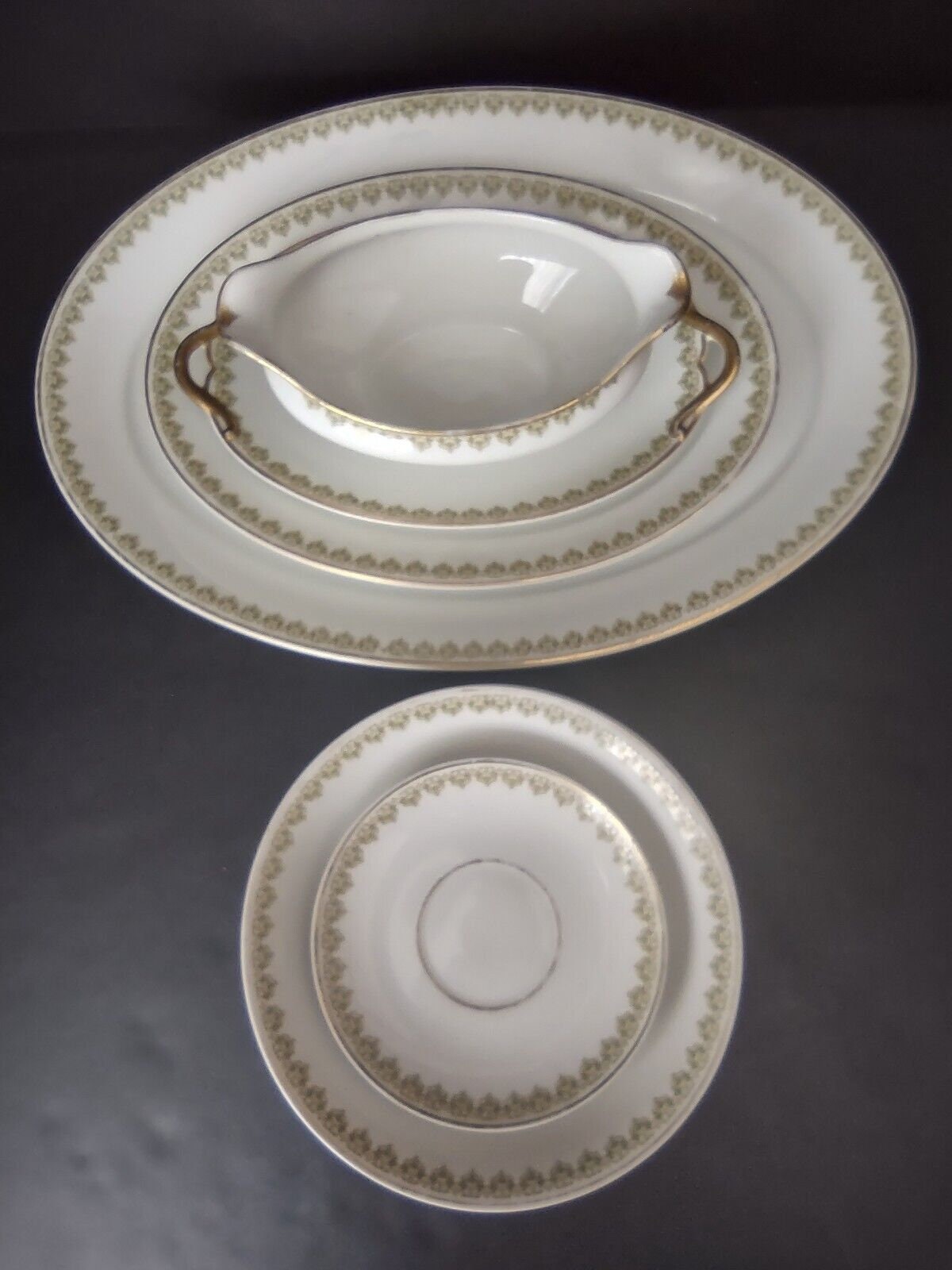 GDA Field Haviland Limoges France Serving Platter Plate Clover Shamrock