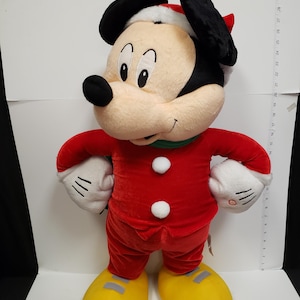Christmas Plush Mickey Mouse Toy Musical Sings 28" (lot 2247) image 8