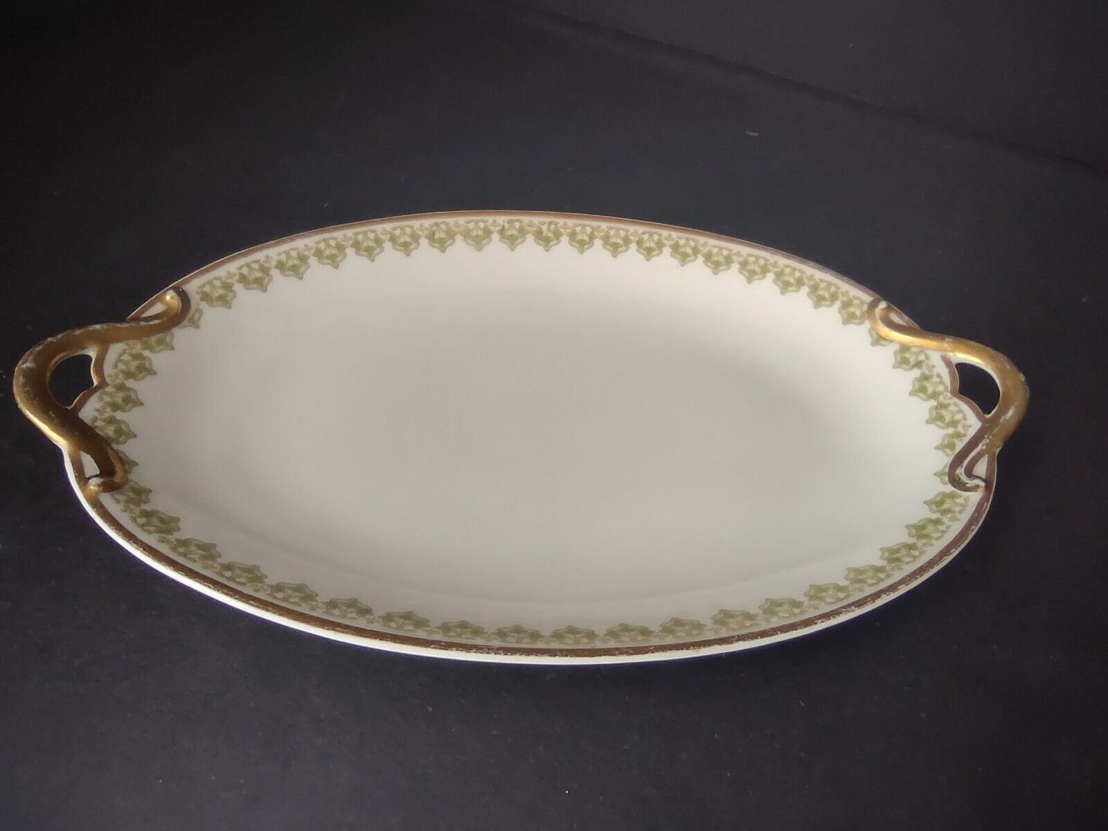 GDA Field Haviland Limoges France Serving Platter Plate Clover Shamrock