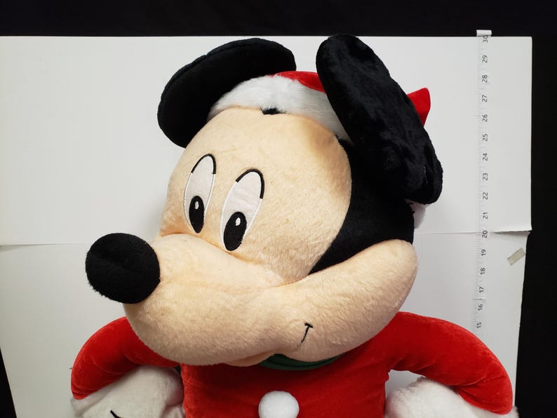 Christmas Plush Mickey Mouse Toy Musical Sings 28" (lot 2247) image 4
