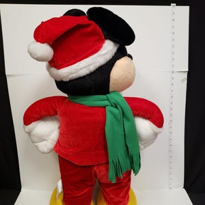 Christmas Plush Mickey Mouse Toy Musical Sings 28" (lot 2247) image 2