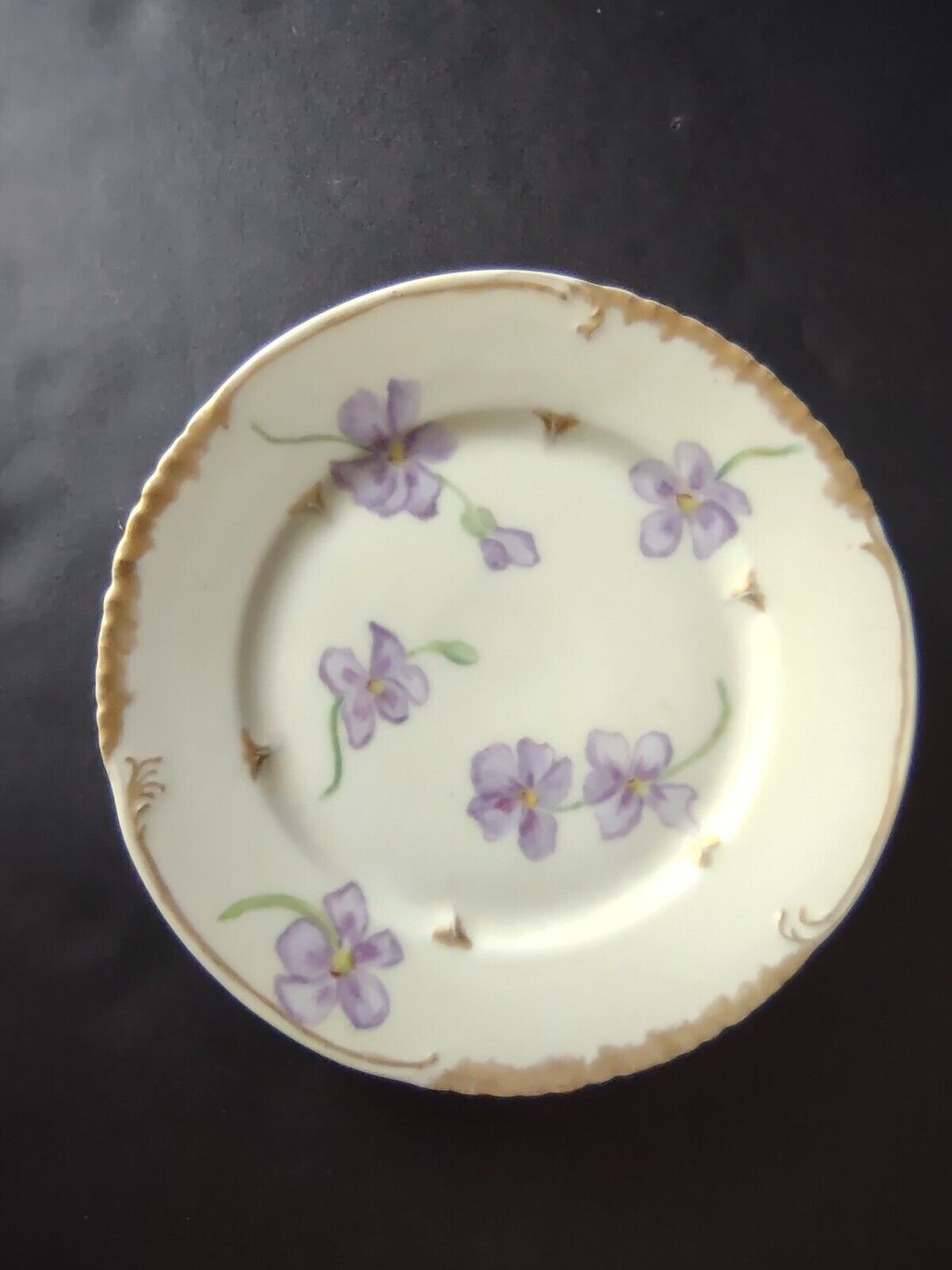 Vintage CFH GDM Field Haviland Limoges France Plate Purple Etsy