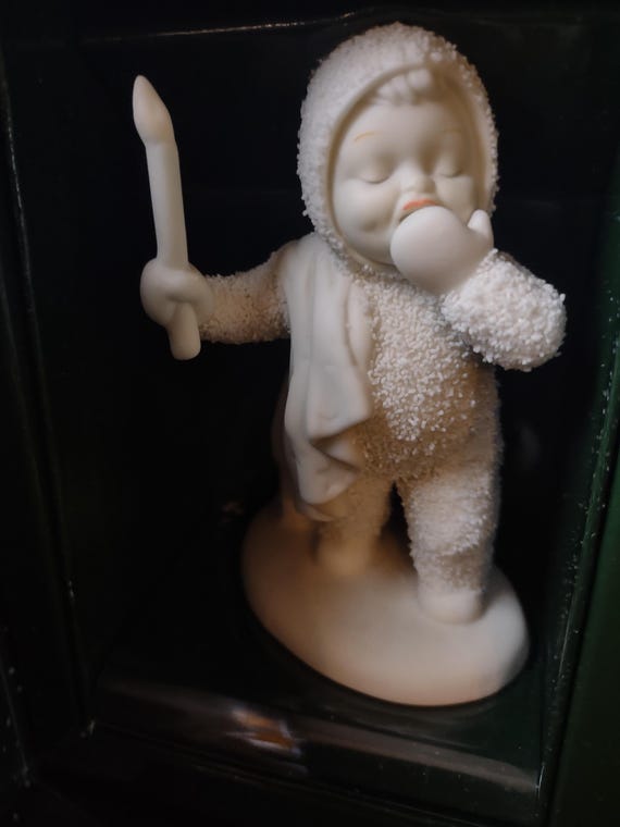 Vintage Christmas Snowbabies Winter Tales "I am so sleepy" (lot 1445)
