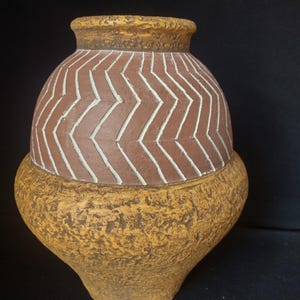 Formalities Pottery by Baum Bros. Brown Vase 12" Philippines (lot 2701c)