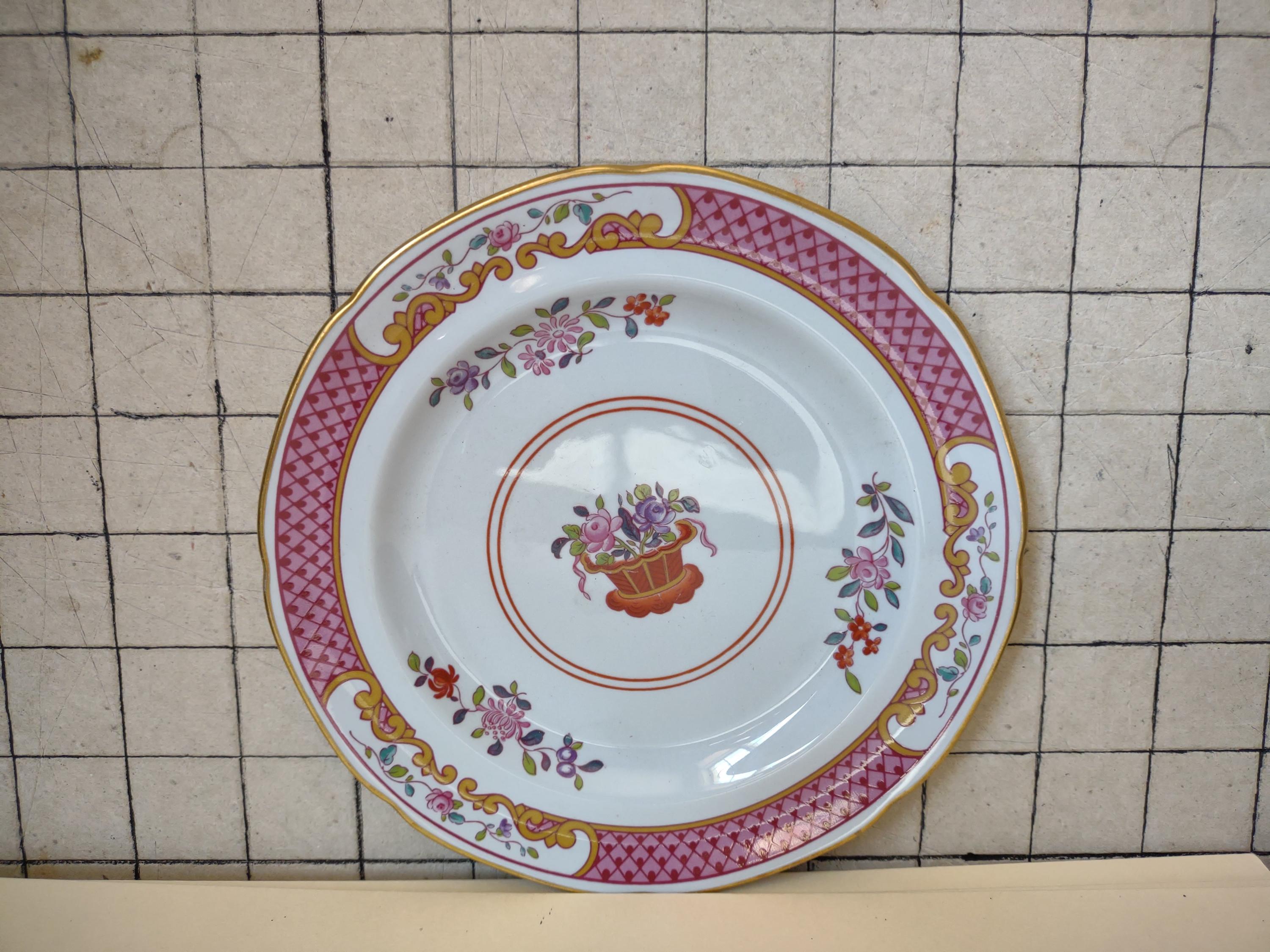 Small Calvert Vintage Spode Lord Calvert Small Plate Pink Floral Cottagecore Fine ...