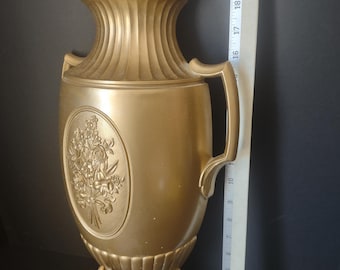 Vintage Syroco Wall Hanging Gold Color Fountain Imitation Plastic (lot 2226)
