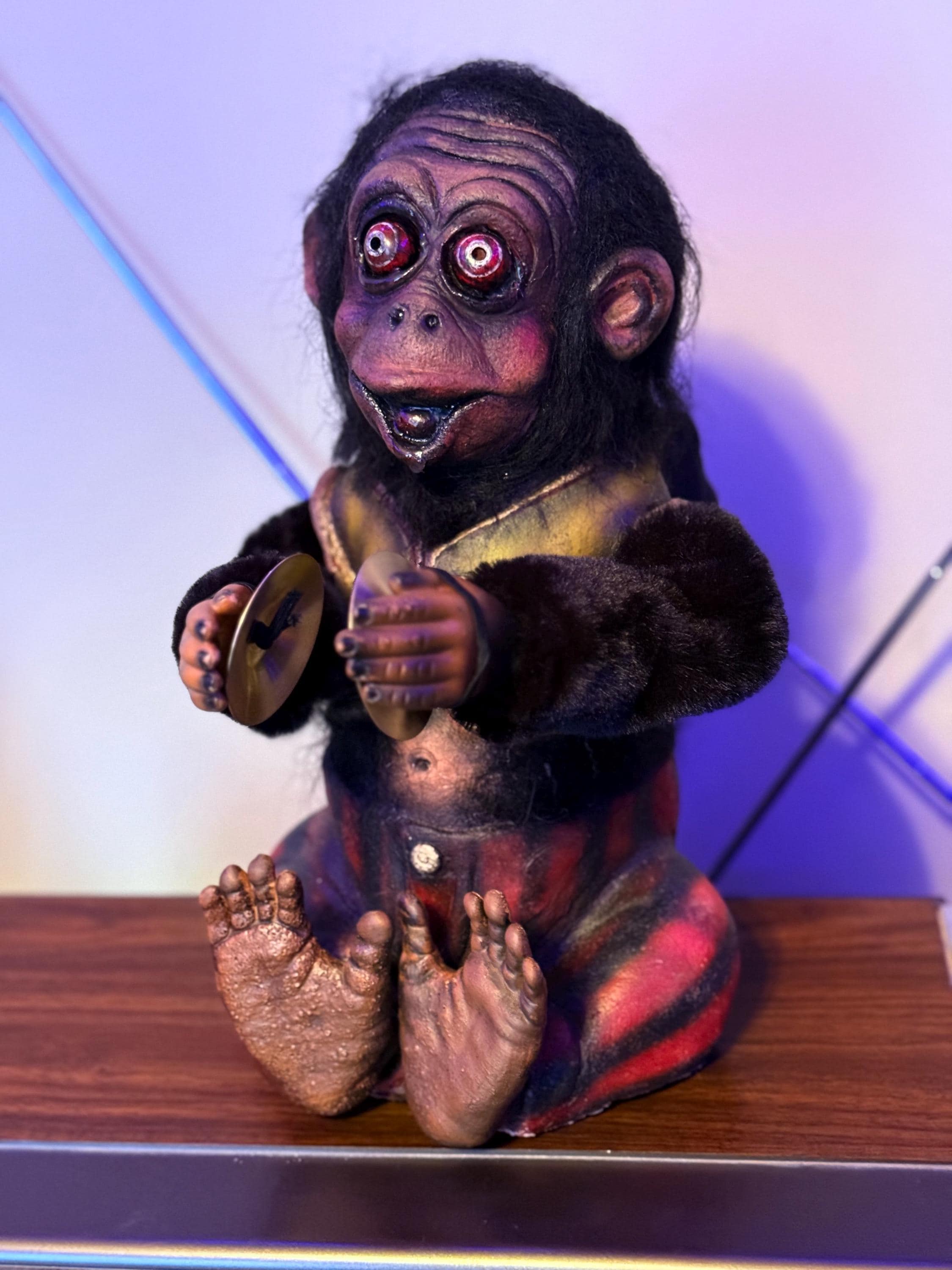 Oscar-monkey Prop-creepy Monkey-cymbal Monkey Toy - Etsy
