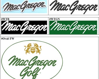 MacGregot Golf Badge Fer sur patch brodé