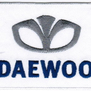 Daewoo Motor Company Automaker Car Racing Badge Iron on Embroidered ...
