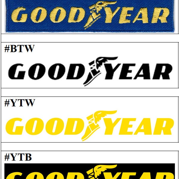 Good Year Tires Car Racing Badge Iron On Embroidered Patch