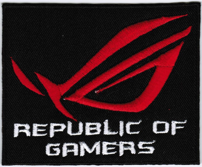 Asus Republic of Gamers ROG Computer Badge Iron on Embroidered Patch - Etsy