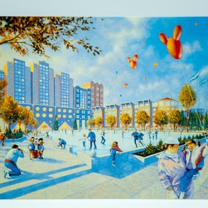 EuroDisney Hotels Concept Art Postcards (c. early 1990&#39;s)
