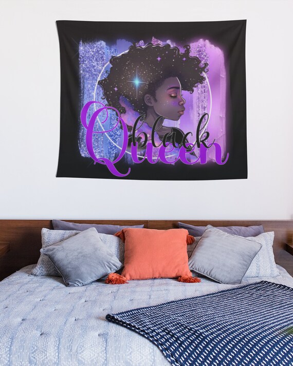 Black Girl Power Series Queen 5 Wall Tapestry Etsy