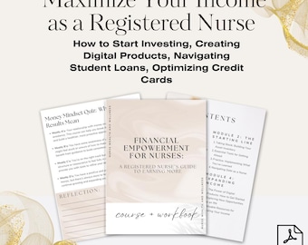 Financial Empowerment for Nurses: Budgeting, Investing & Income Growth Course | Maximize Your Nurse Salary  | RN Investment Guide |
