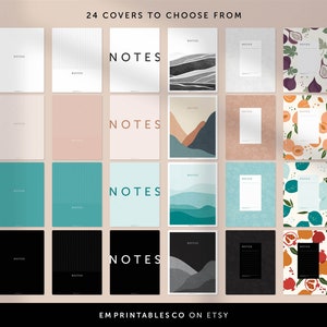 30-page Digital Notebook, 30-tabs Note-taking Pages, 30-tabs Notes Template, Goodnotes Planner, Notability, iPad Planner, Hyperlinked PDF image 5