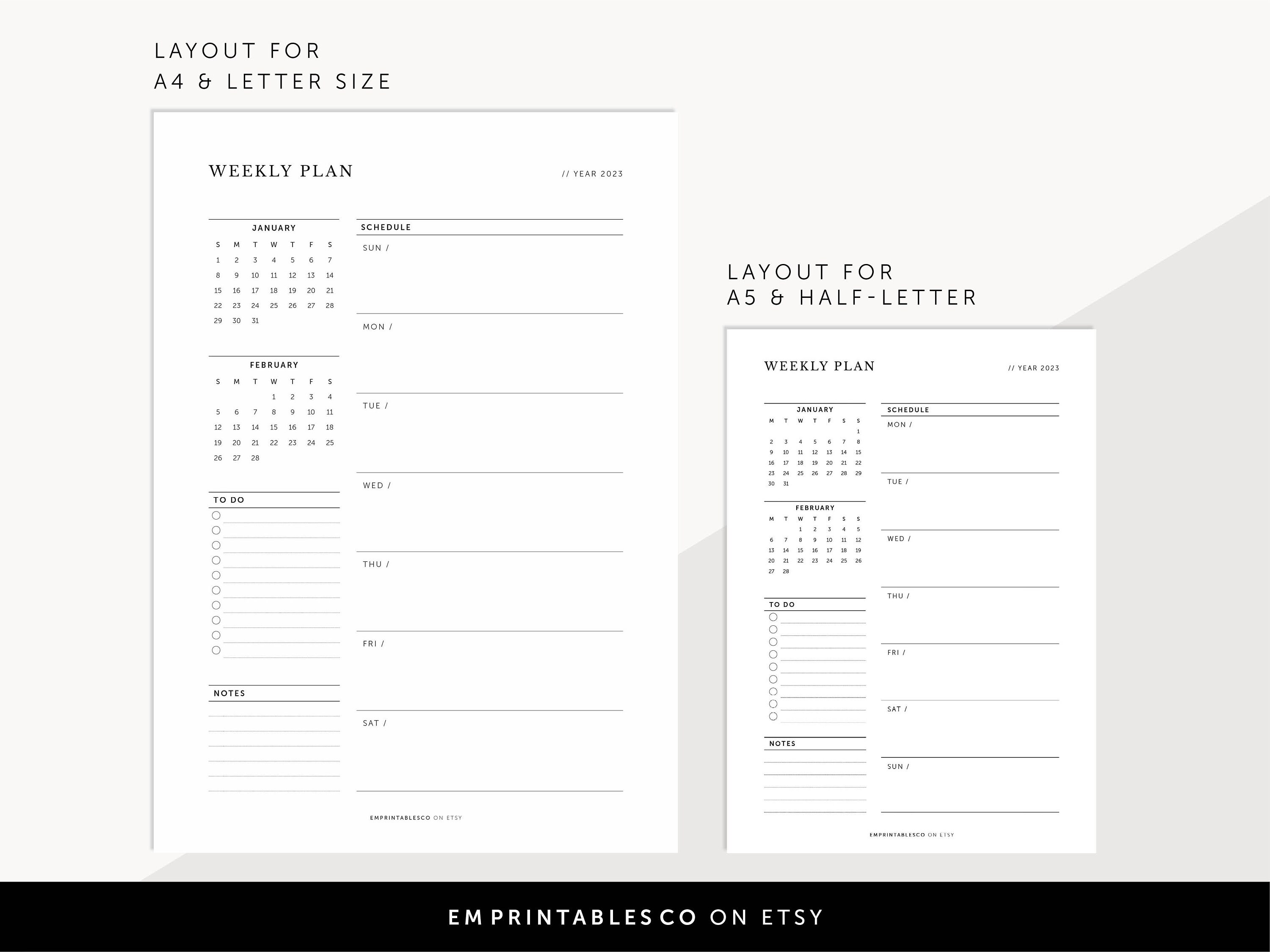 2023-weekly-planner-2023-weekly-schedule-with-calendar-to-do-list