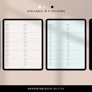 Digital Password Tracker, Alphabetical Password Tracker, Password Book ...