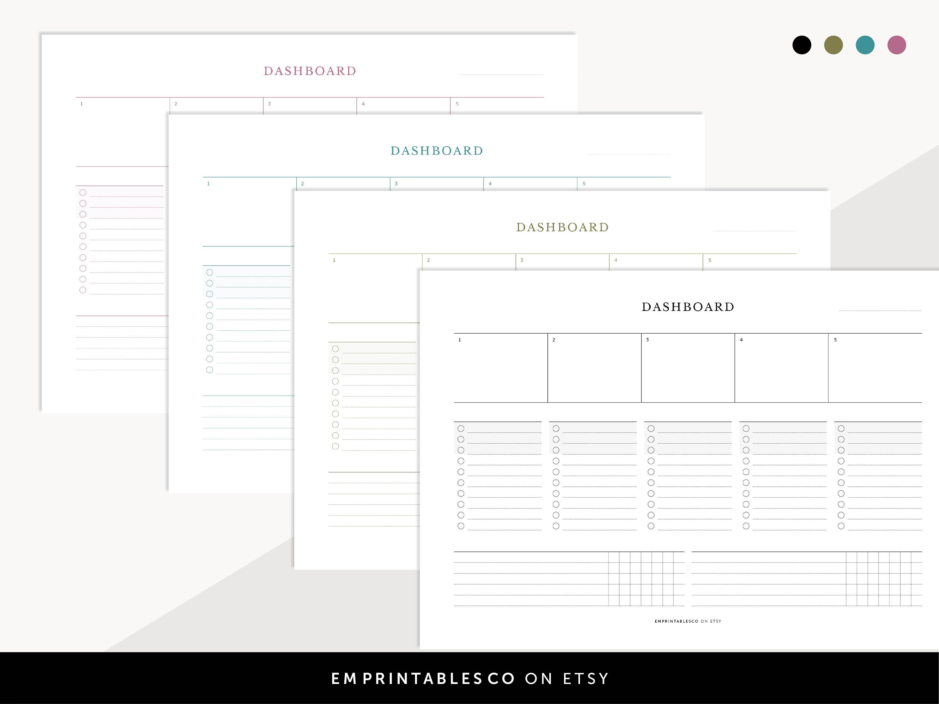 Flexible Dashboard, Project Overview, Productivity Planner, Task ...