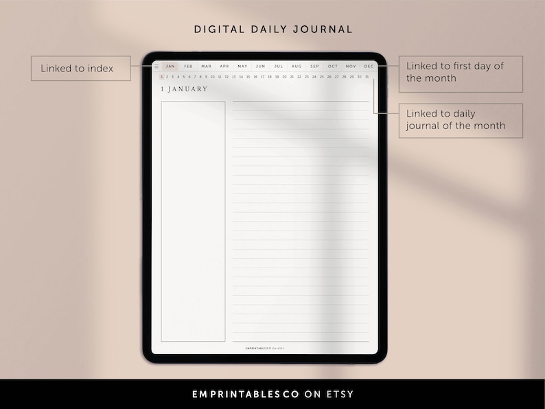 Daly Notes.pdf Digital Daily Notebook, Digital Daily Diary, Daily Journal, Daily Notes ...