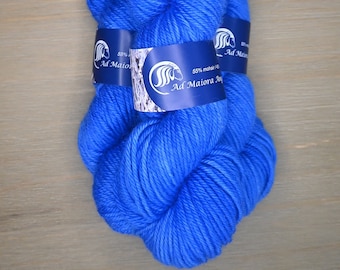 Sky Blue hand-dyed 12 Ply Mohair / Merino blend yarn