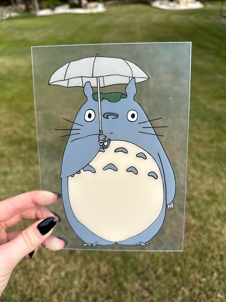 5x7 Anime Plexiglass Paintings Totoro