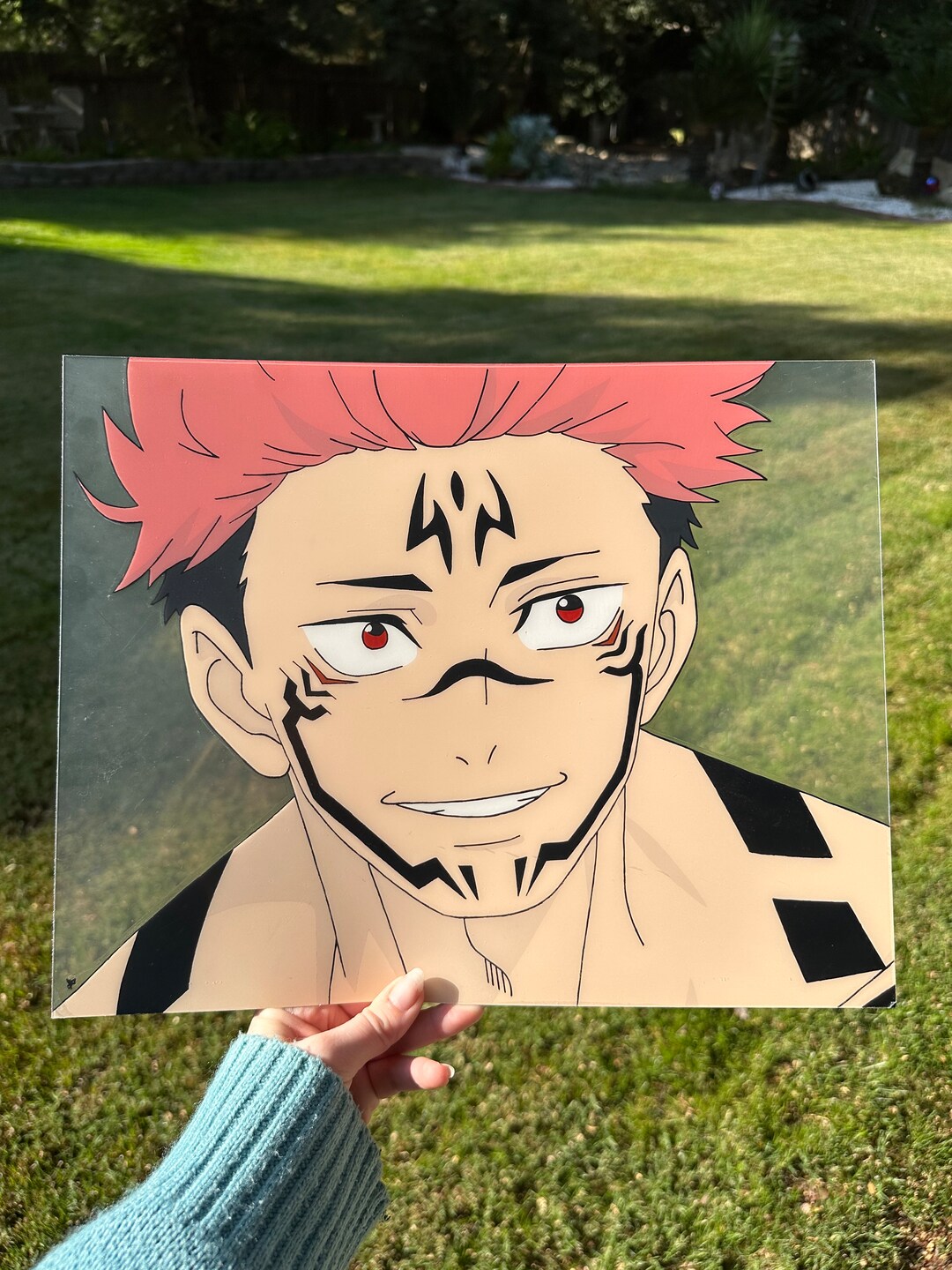 11x14 Sukuna Anime Plexiglass Painting Etsy