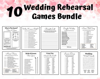 Hochzeits-Probespiele | Hochzeitsspiele-Bundle | Hochzeit Tischspiele | Ratgeber Hochzeit Karten | Hochzeits-Tischaktivität | Hochzeit Eisbrecher