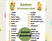 Easter Scavenger Hunt Printable | Easter Game | Easter Activities for Adults & Kids | Easter Fun | Spring Game