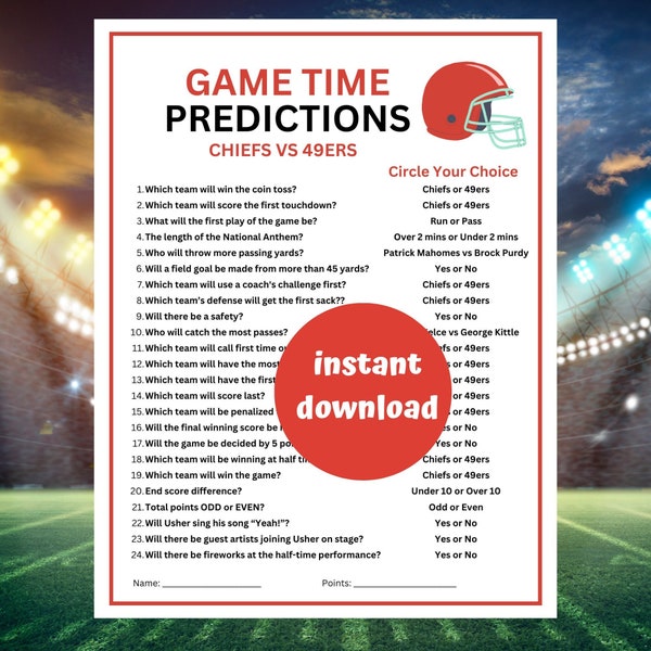 The Big Game 58 Predictions | Super 58 Predictions | Chiefs vs 49ers | Bowl LVIII Game | Football Odds Football Predictions | Watch Party