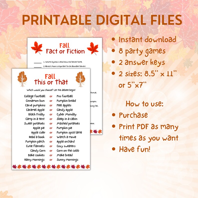 8 Fall Party Games Bundle Printable Autumn Games Bundle Fall Activities 8-fall-party-games-bundle-printable-autumn-games-bundle-fall-activities